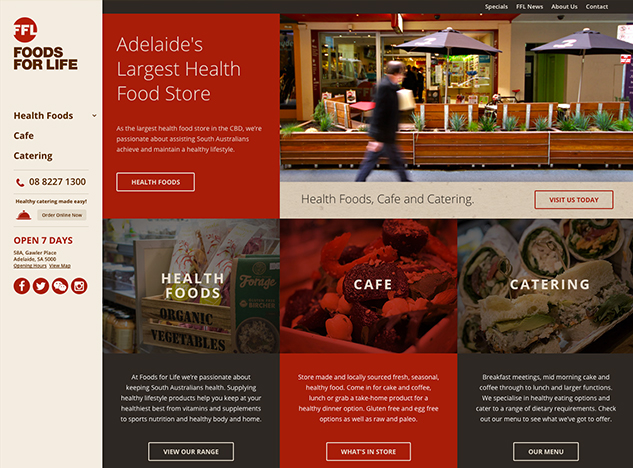 A new look Foods For Life website